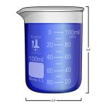 Karter Scientific Lab Glass Beaker Set, 4 Sizes