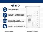 Eisco Labs 10,000 ml Low Form Beaker, White