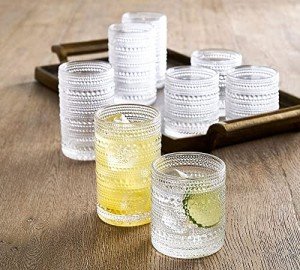 Vintage 8-Piece Glassware Set for Beverages