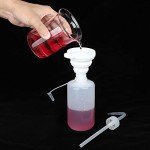 Hyber&Cara 3-Pack Safety Wash Bottles with Funnel