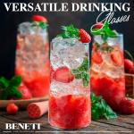 Set of 6 Premium Crystal Highball Glasses