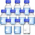 10 Pack 250ml Reusable Glass Media Storage Bottles