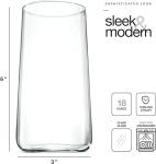 Set of 6 Premium Crystal Highball Glasses