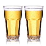 MICHLEY Unbreakable 12oz Tritan Drinking Glass Set