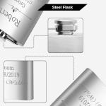 Personalized Stainless Steel Hip Flask - 6 Oz