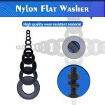 OURUI 600Pcs Nylon Flat Washers Assortment Kit