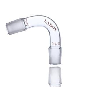 75° Bent Glass Distilling Adapter with 19/22 Joints
