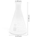 Erlenmeyer Flask Set, 2000ml Graduated Glass