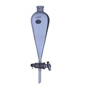 250mL Glass Conical Separatory Funnel with Stopcock