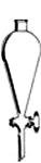 250mL Glass Conical Separatory Funnel with Stopcock