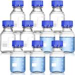 10 Pack 250ml Reusable Glass Media Storage Bottles