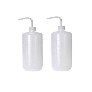 1000ml Clear Plastic Squeeze Wash Bottles (2 Pcs)