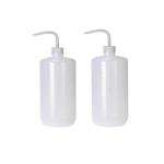 1000ml Clear Plastic Squeeze Wash Bottles (2 Pcs)