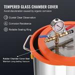 VEVOR 3 Gallon Vacuum Chamber with Pump Kit