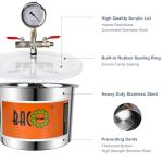 BACOENG 2 Quart Stainless Steel Vacuum Chamber Kit