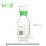 Borosilicate Glass Media Bottles with Screw Caps