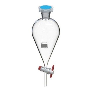 Fristaden 500mL Lab Separatory Funnel with PTFE Stopcock