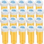 Empty Plastic Medicine Pill Bottles with Caps - 20 Pack