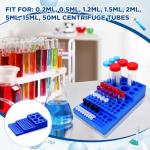 Stackable Blue Test Tube Rack for 0.2ml-50ml