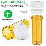 Empty Plastic Medicine Pill Bottles with Caps - 20 Pack