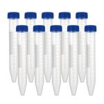 15mL Sterile Conical Centrifuge Tubes - 10 Pack