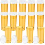 Clear Plastic Pill Bottles with Caps - 14 Pack