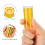 Clear Plastic Pill Bottles with Caps - 14 Pack