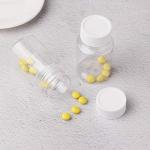 30Pcs Clear Plastic Pill Bottle with Caps