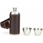 Kikkerland Stylish Leather Flask