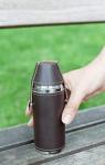 Kikkerland Stylish Leather Flask