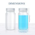 20 Pcs 2 Oz Wide Mouth Sample Bottles