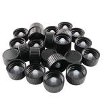 24pcs Black Boston Bottle Caps with Polycone Lids