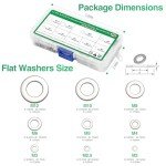 Stainless Steel Flat Washers Set - 580 Pieces