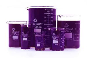 Glass Beaker Set - 6 Borosilicate Sizes