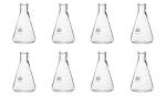 Borosilicate Glass Conical Flask, 500ml (Set of 8)