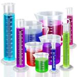 Teenitor Plastic Graduated Cylinders and Beakers Set