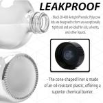 16 oz Clear Glass Boston Round Bottles (2 Pack)