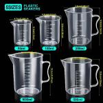 Teenitor Plastic Graduated Cylinders and Beakers Set