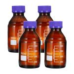 PATIKIL 4 Pack 500ml Glass Storage Bottles