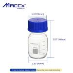 12-Pack Heavy-Duty Glass Media Storage Bottles