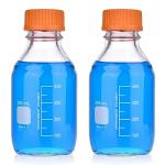 Kestun 500ml Round Media Bottles - 2 Pack