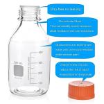 Kestun 500ml Round Media Bottles - 2 Pack