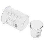 2pcs Low Form Glass Lab Beakers - 100ml & 500ml