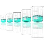 ONiLAB 5-Piece Glass Measuring Beaker Set