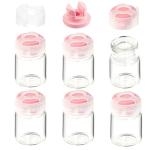 5ml Clear Glass Vials with Locking Cap - 10 Pack