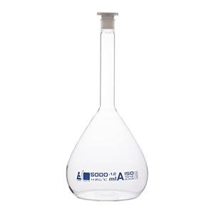 EISCO 5000ml Class A Volumetric Flask with Stopper