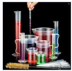 Moveland Plastic Graduated Cylinder and Beaker Set