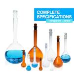 ALWSCI 5 ML Glass Volumetric Flask Set, 2 PCS