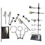 60CM Laboratory Stand with Clamp for Glassware