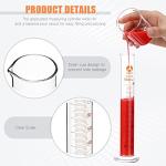 Feekoon 10-Piece Glass Beaker and Cylinder Set